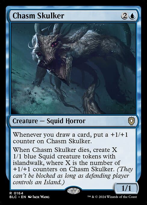 Chasm Skulker from Bloomburrow Commander (Rare)
