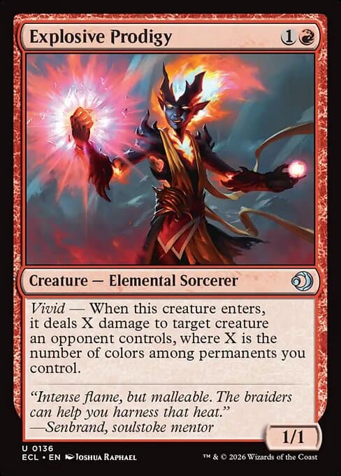 Explosive Prodigy from Lorwyn Eclipsed (Uncommon)