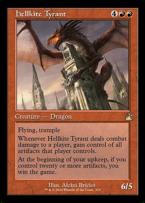Hellkite Tyrant from Ravnica Remastered (Rare)