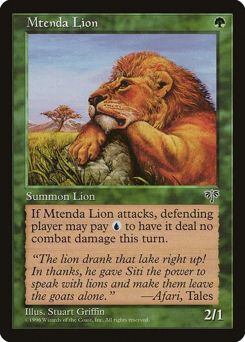 Mtenda Lion (Common)