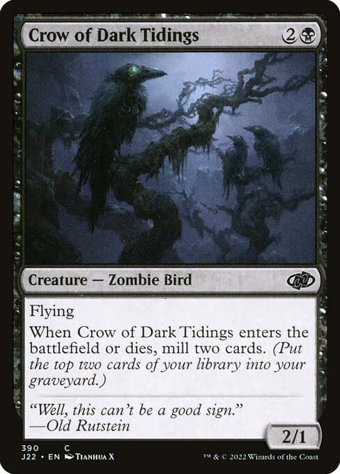 Crow of Dark Tidings from Jumpstart 2022 (Common)