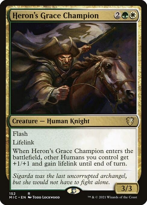 Heron's Grace Champion from Midnight Hunt Commander (Rare)