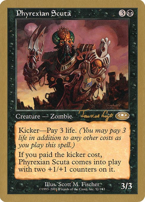Phyrexian Scuta from World Championship Decks 2001 (Rare)
