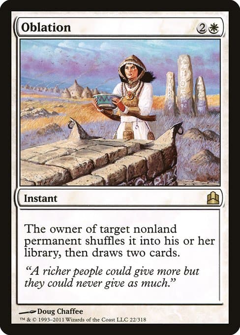 Oblation from Commander 2011 (Rare)