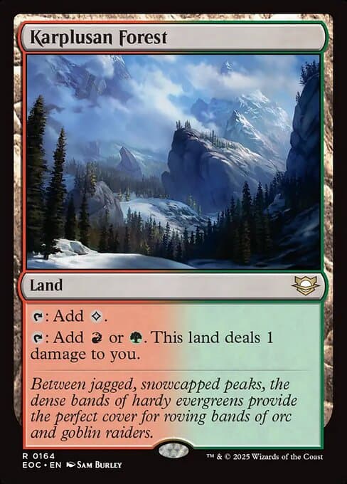 Karplusan Forest from Edge of Eternities Commander (Rare)