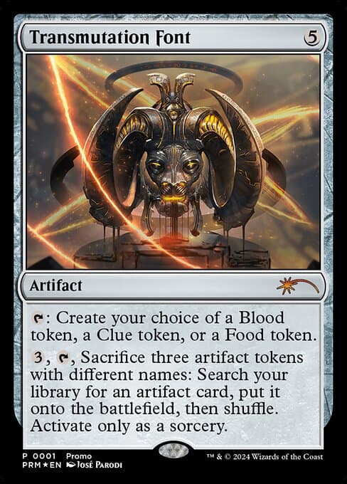 Transmutation Font from Wizards Play Network 2024 (Mythic)