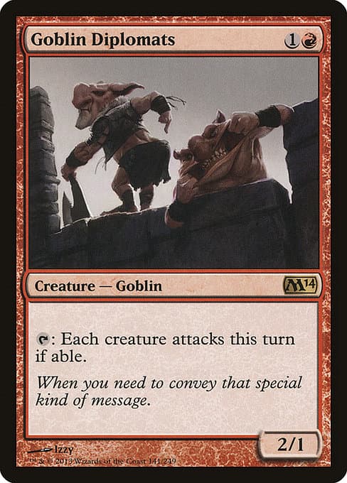 Goblin Diplomats from Magic 2014 (Rare)