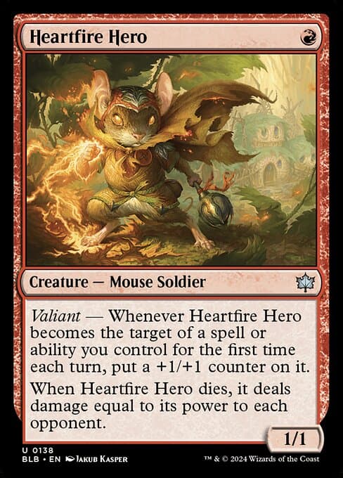 Heartfire Hero from Bloomburrow (Uncommon)