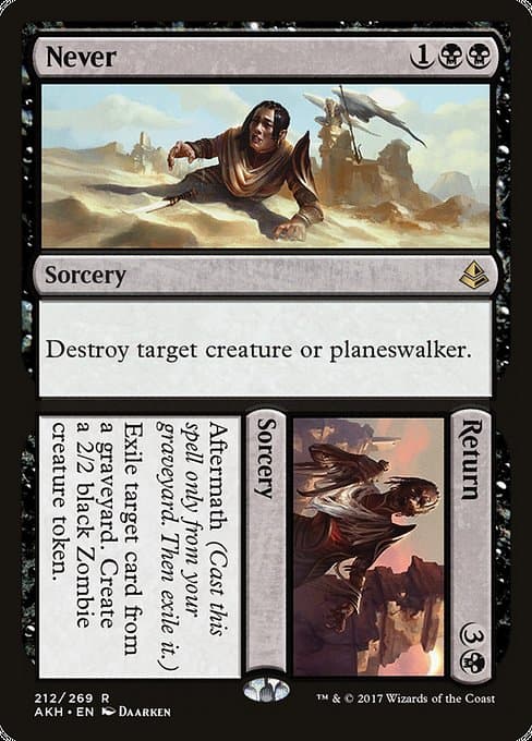Never // Return from Amonkhet (Rare)