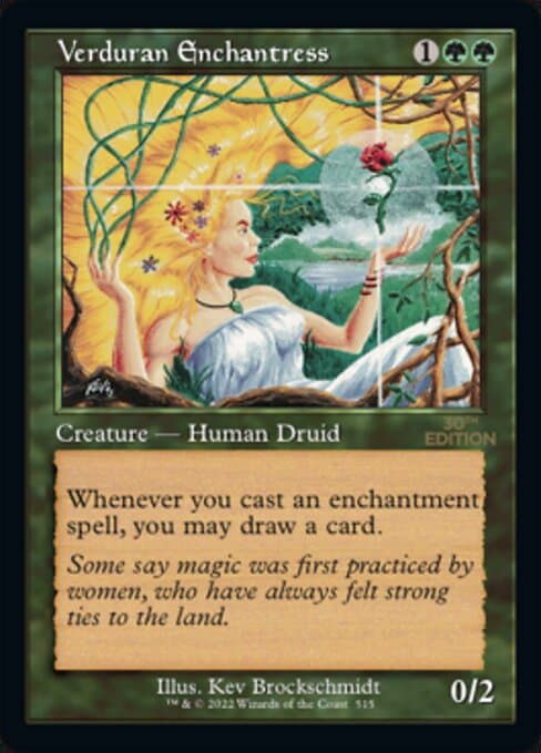 Verduran Enchantress from 30th Anniversary Edition (Rare)