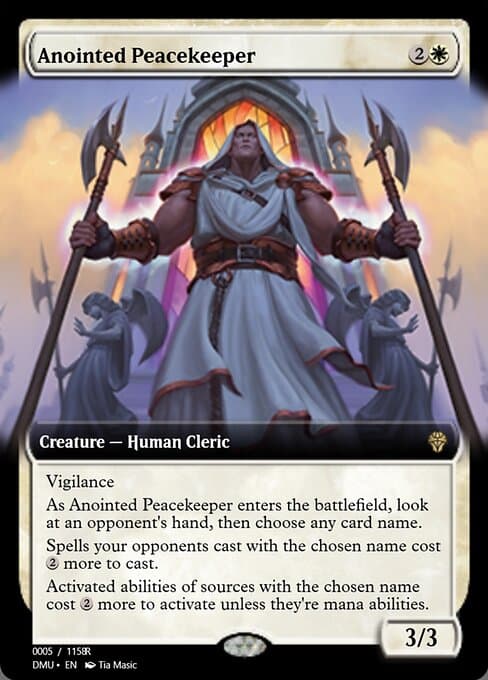 Anointed Peacekeeper from Magic Online Promos (Rare)