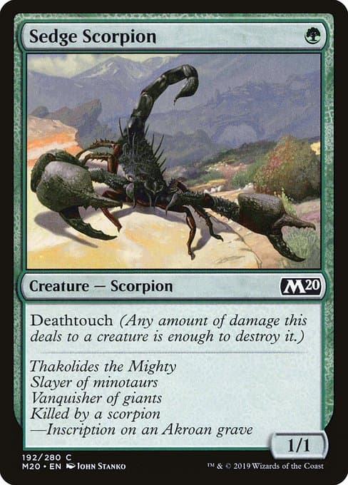 Sedge Scorpion from Core Set 2020 (Common)