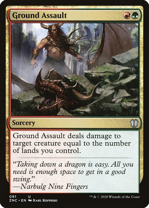 Ground Assault from Zendikar Rising Commander (Uncommon)