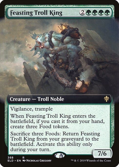 Feasting Troll King from Throne of Eldraine (Rare)