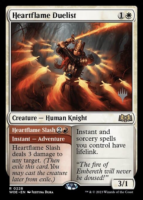 Heartflame Duelist // Heartflame Slash from Wilds of Eldraine Promos (Rare)