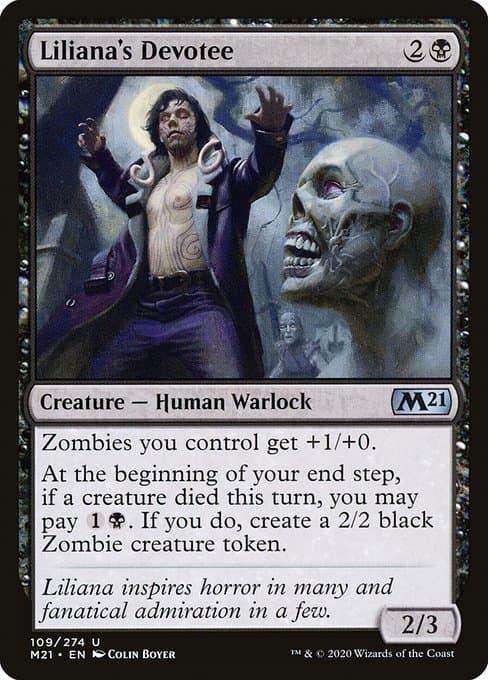 Liliana's Devotee from Core Set 2021 (Uncommon)