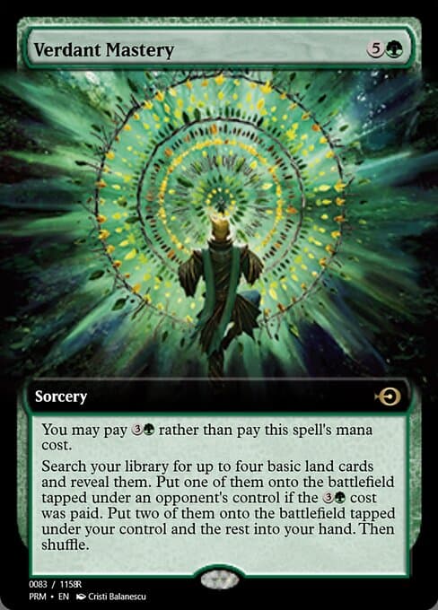 Verdant Mastery from Magic Online Promos (Rare)