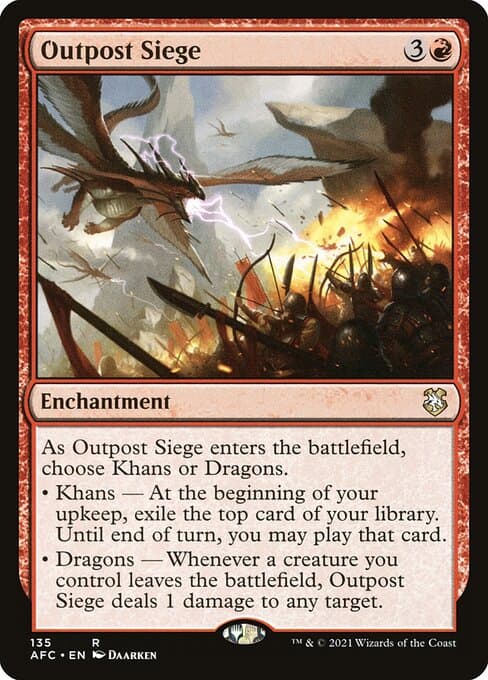 Outpost Siege from Forgotten Realms Commander (Rare)