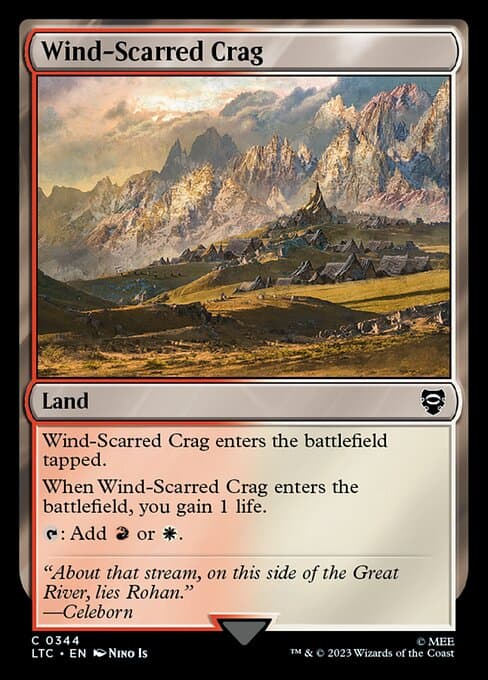 Wind-Scarred Crag from Tales of Middle-earth Commander (Common)