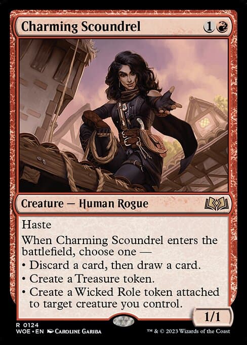 Charming Scoundrel from Wilds of Eldraine (Rare)