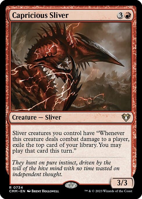 Capricious Sliver from Commander Masters (Rare)