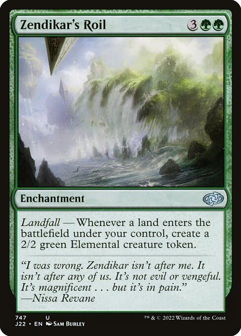 Zendikar's Roil from Jumpstart 2022 (Uncommon)