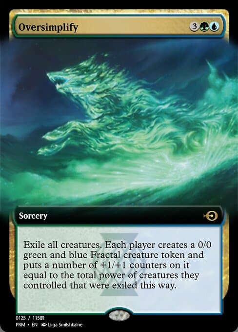 Oversimplify from Magic Online Promos (Rare)