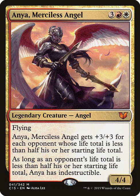 Anya, Merciless Angel from Commander 2015 (Mythic)