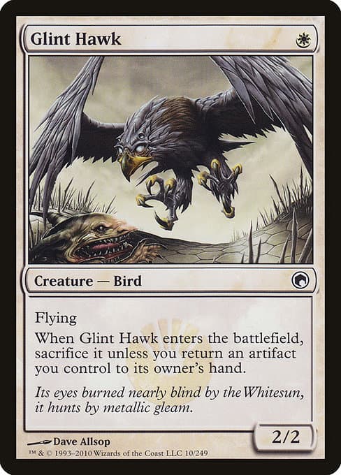 Glint Hawk from Scars of Mirrodin (Common)
