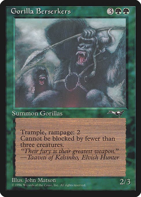 Gorilla Berserkers from Alliances (Common)