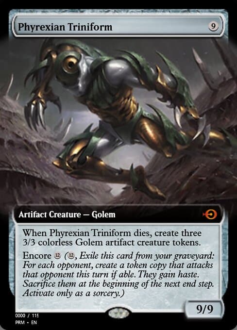 Phyrexian Triniform from Magic Online Promos (Mythic)