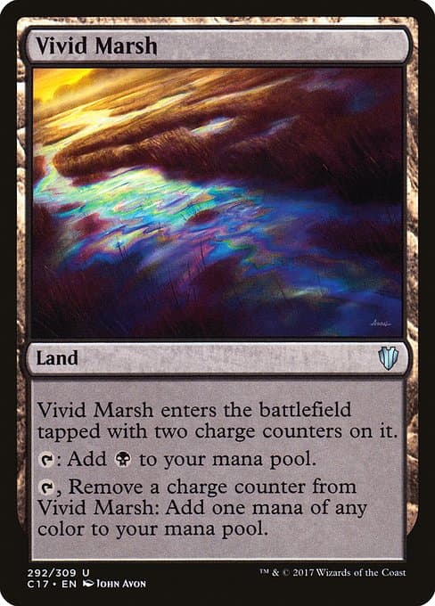 Vivid Marsh from Commander 2017 (Uncommon)