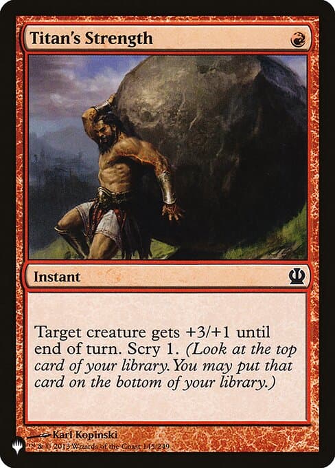 Titan's Strength from The List (Common)