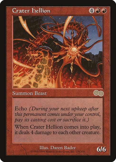 Crater Hellion from Urza's Saga (Rare)