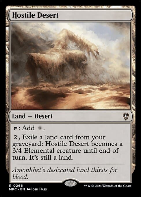 Hostile Desert from Murders at Karlov Manor Commander (Rare)