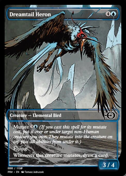 Dreamtail Heron from Magic Online Promos (Common)