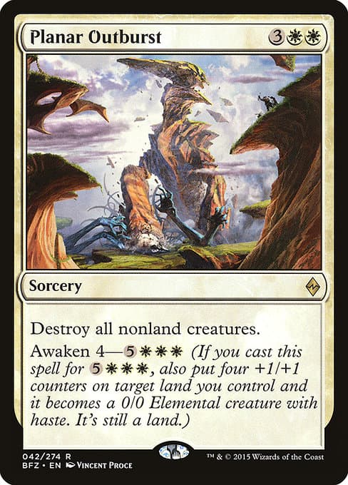 Planar Outburst from Battle for Zendikar (Rare)