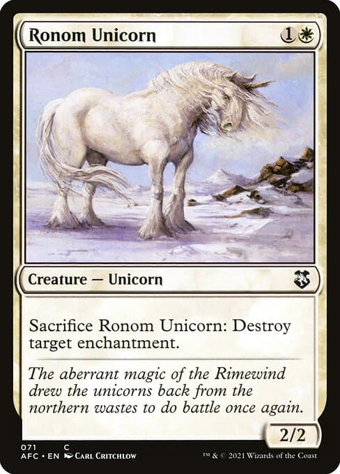 Ronom Unicorn from Forgotten Realms Commander (Common)