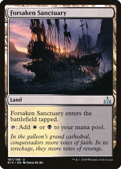 Forsaken Sanctuary from Rivals of Ixalan (Uncommon)