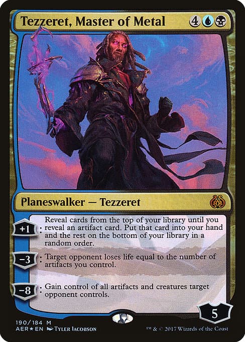 Tezzeret, Master of Metal from Aether Revolt (Mythic)