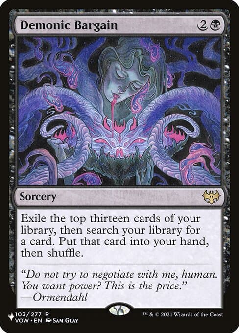 Demonic Bargain from The List (Rare)