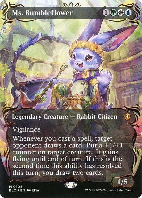 Ms. Bumbleflower from Bloomburrow Commander (Mythic)