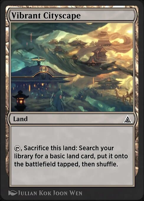 Vibrant Cityscape from Through the Omenpaths (Common)