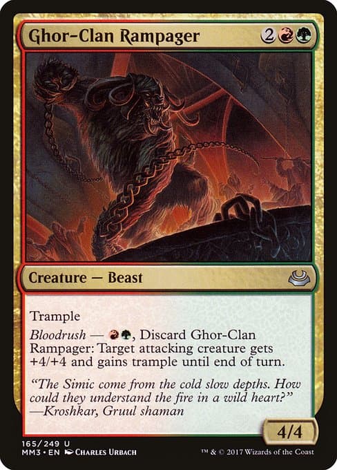 Ghor-Clan Rampager from Modern Masters 2017 (Uncommon)
