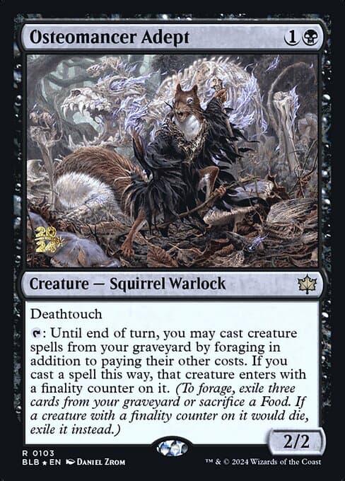 Osteomancer Adept from Bloomburrow Promos (Rare)
