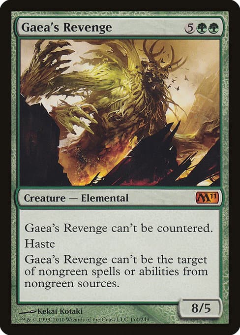 Gaea's Revenge from Magic 2011 (Mythic)