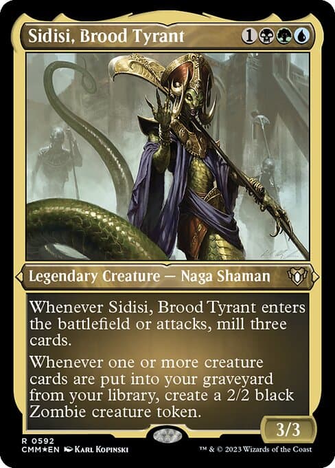 Sidisi, Brood Tyrant from Commander Masters (Rare)