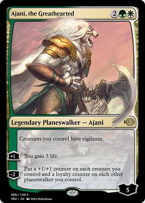 Ajani, the Greathearted from Magic Online Promos (Rare)