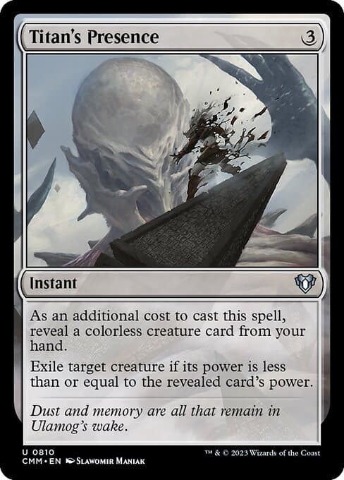 Titan's Presence from Commander Masters (Uncommon)