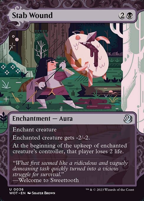 Stab Wound from Wilds of Eldraine: Enchanting Tales (Uncommon)